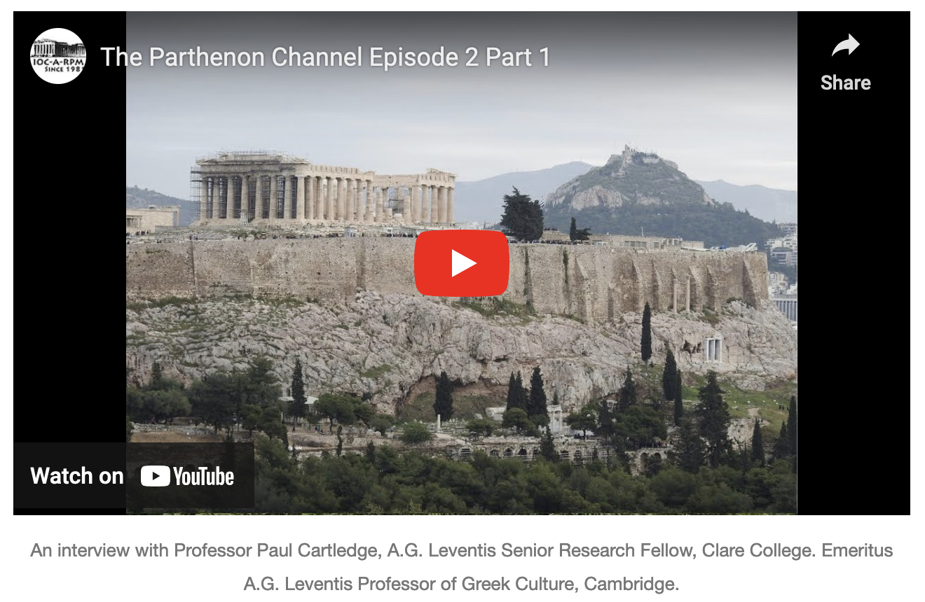 Episode 2 – Interview with Paul Cartledge- Part 1