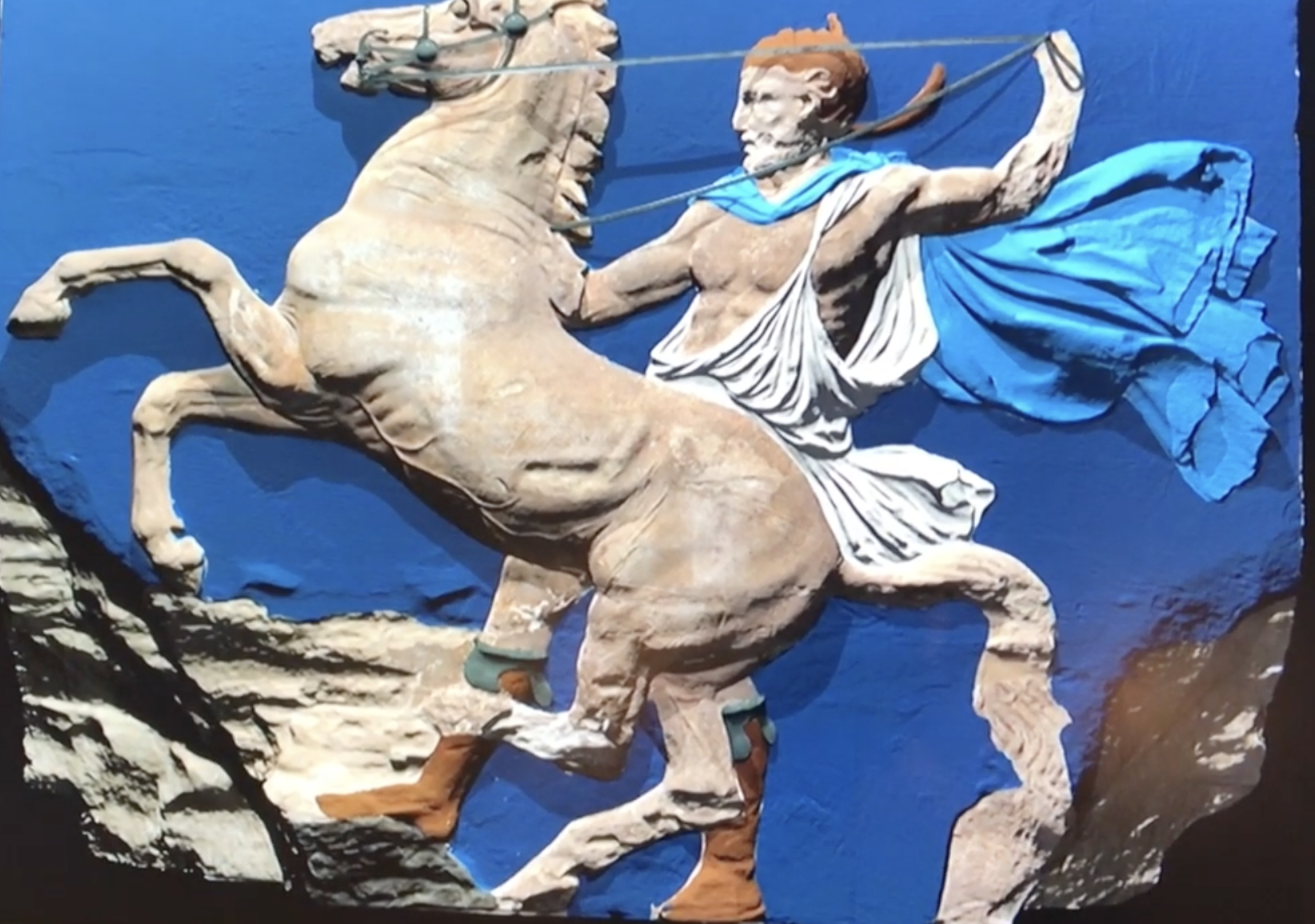 The colourful Parthenon Frieze
